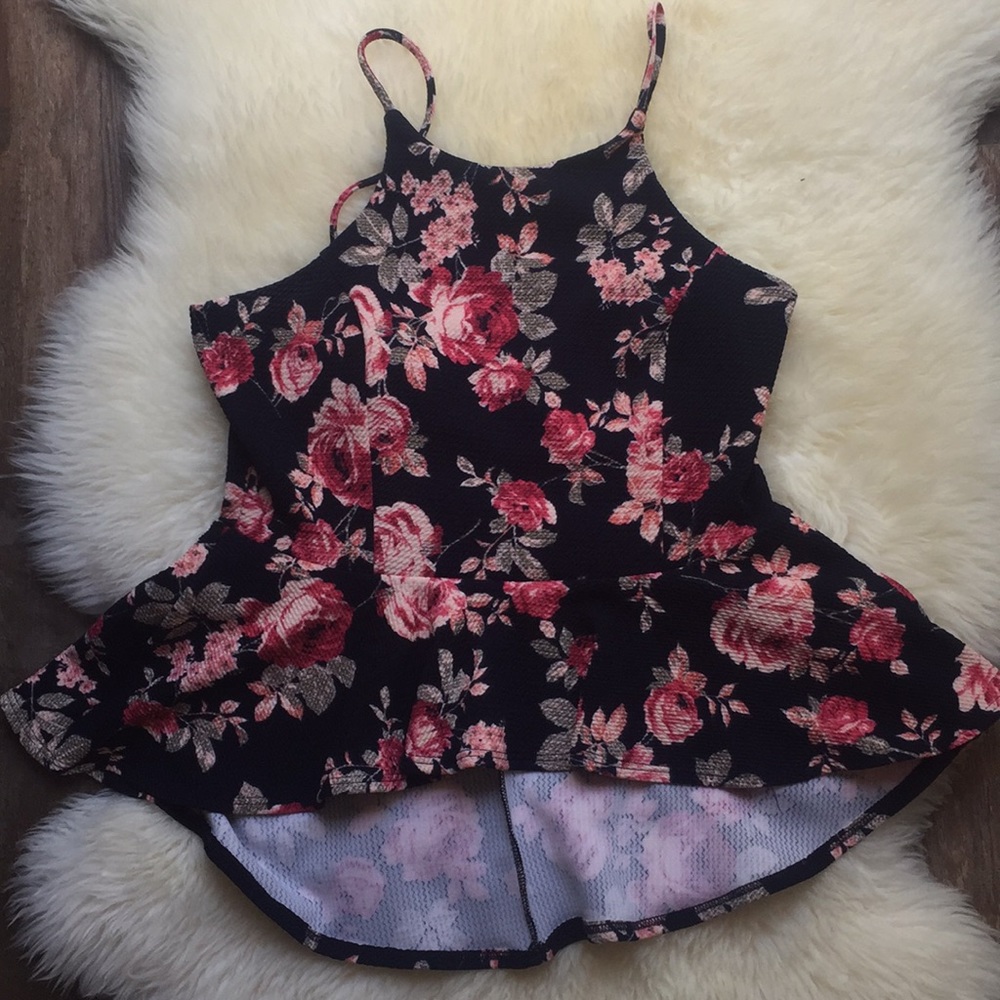 New! Floral high low top!